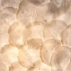 romantische_hanglamp_bol__2.webp Sale Straluma Romantische hanglamp bol creme schelp