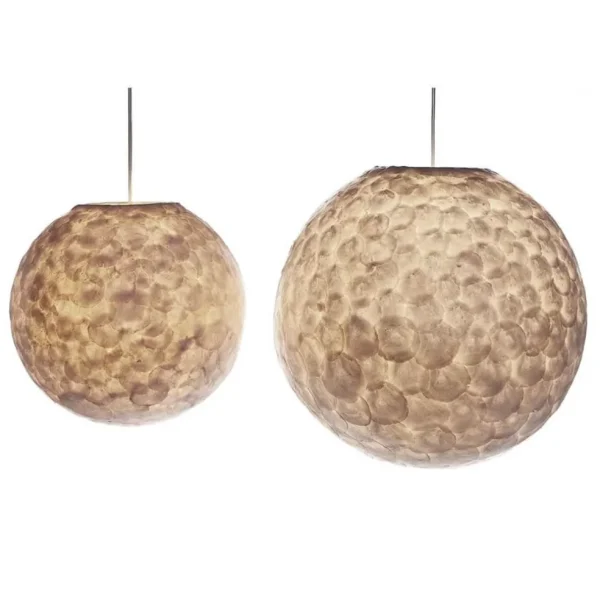 romantische_hanglamp_bol__4.webp Sale Straluma Romantische hanglamp bol creme schelp