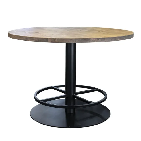 ronde_bartafel_woodstock__0.webp Store Straluma Ronde bartafel Woodstock grijs/zwart Ø130x92 cm