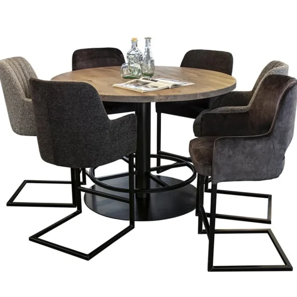ronde_bartafel_woodstock__4.webp Store Straluma Ronde bartafel Woodstock grijs/zwart Ø130x92 cm