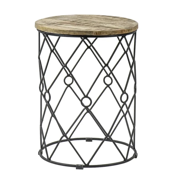 ronde_bijzettafel_mangoho_0.webp Best Straluma Ronde bijzettafel mangohout met zwart metaal