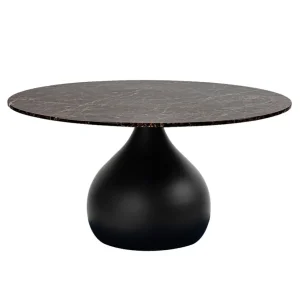 Online Straluma Ronde eetkamertafel bruin marmer Ø120 cm