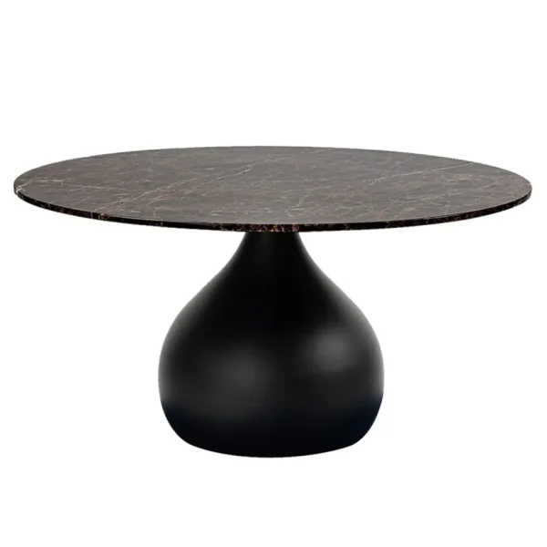 ronde_eetkamertafel_bruin_0.webp Online Straluma Ronde eetkamertafel bruin marmer Ø120 cm