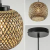Store Straluma Ronde hanglamp bamboe naturel met zwart