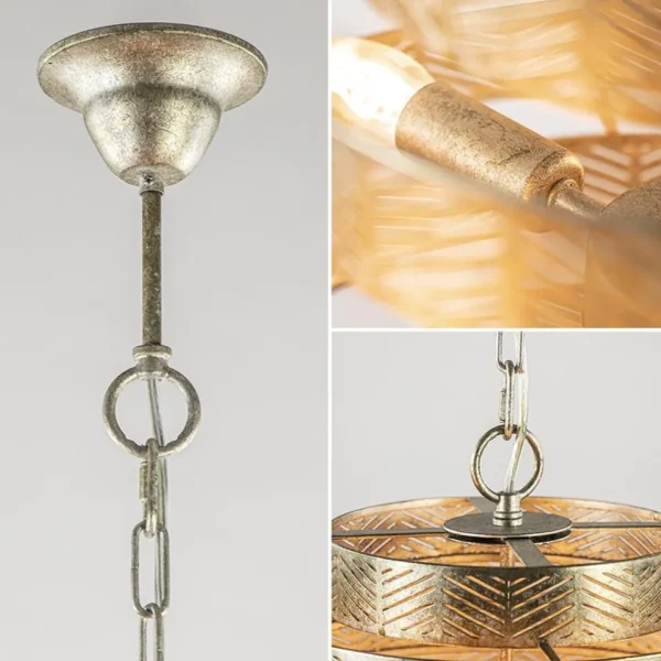 ronde_hanglamp_metaal_oud_3.webp Cheap Straluma Ronde hanglamp metaal oud zilver 55 cm