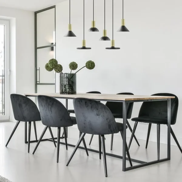 ronde_hanglamp_zwart_met__4-1.webp Shop Straluma Ronde hanglamp zwart met brons klein