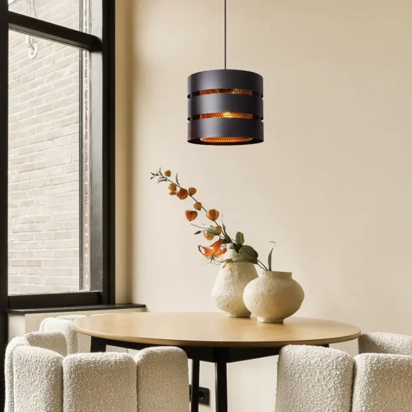 ronde_hanglamp_zwart_meta_4.webp Best Sale Straluma Ronde hanglamp zwart metaal met goud