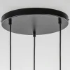 Shop Straluma Ronde 3-lichts hanglamp cilinders mat zwart