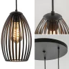 ronde_lichts_hanglamp_met_2-3.webp Sale Straluma Ronde 3-lichts hanglamp met draadkappen mat zwart