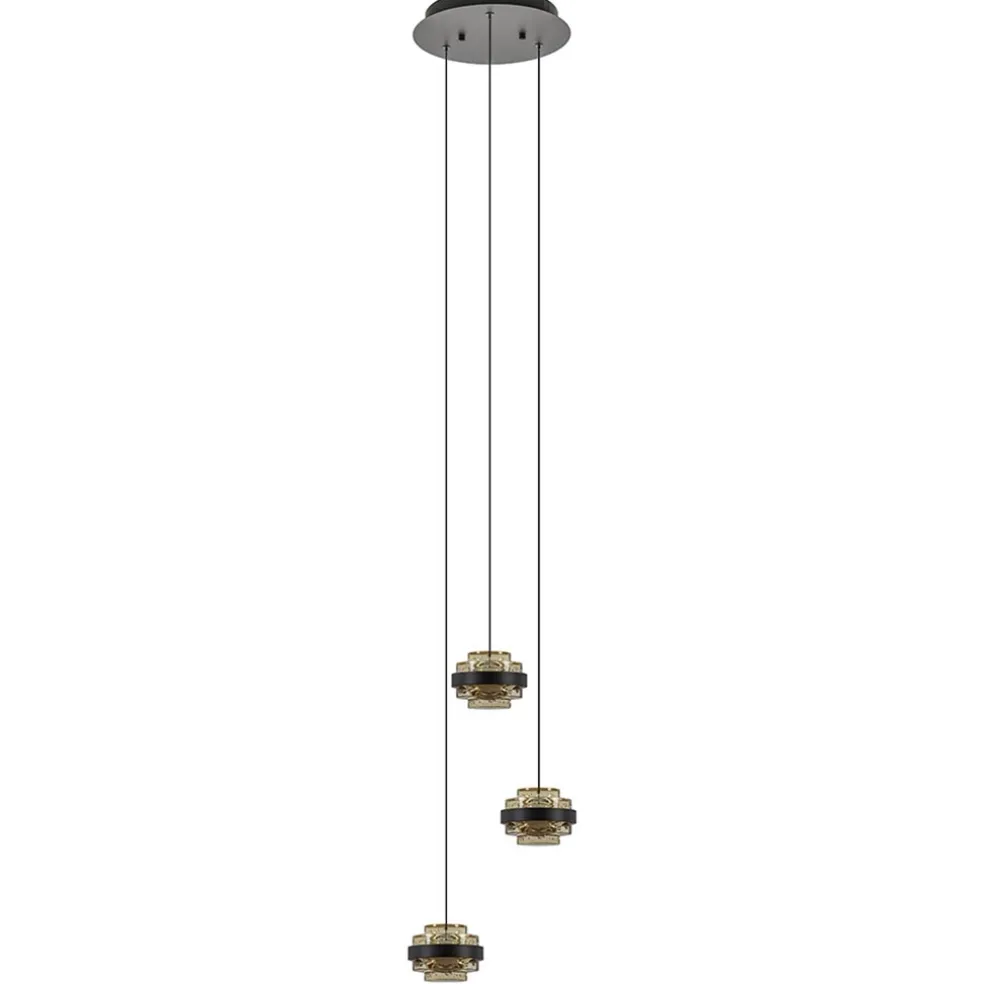 ronde_lichts_hanglamp_zwa_0-1.webp Online Straluma Ronde 3-lichts hanglamp zwart/champagne LED