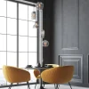 Hot Straluma Ronde 5-lichts hanglamp zwart met diverse smoke glazen
