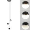 ronde_lichts_led_hanglamp_1.webp Clearance Straluma Ronde 3-Lichts LED hanglamp met zwarte bollen dimbaar