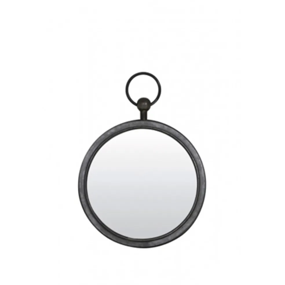 ronde_metalen_spiegel_zin_0.webp New Straluma Ronde metalen spiegel zink/grijs klein