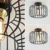 Sale Straluma Ronde plafondlamp draad zwart met goud
