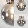 Cheap Straluma Ronde plafondlamp smokey glas met nikkel