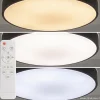 ronde_plafondlamp_zwart_i_1.webp Clearance Straluma Ronde plafondlamp zwart inclusief LED en remote