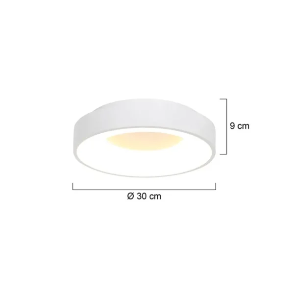 ronde_plafonnire_wit_incl_3.webp New Straluma Ronde plafonnière wit inclusief LED