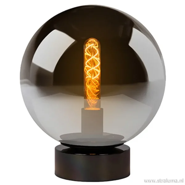 ronde_tafellamp_smokey_gl_1.webp Cheap Straluma Ronde tafellamp smokey glas