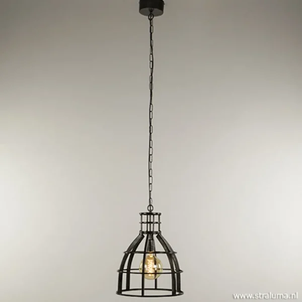 Flash Sale Straluma Ruw metalen hanglamp antiek zwart