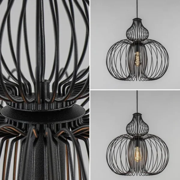 Best Sale Straluma Scandinavische draad hanglamp mat zwart