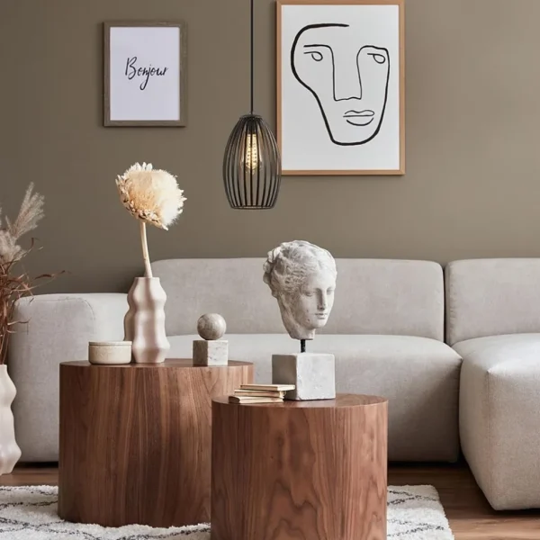 Cheap Straluma Scandinavische hanglamp mat zwart