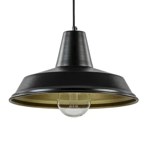 scandinavische_hanglamp_z_0.webp Clearance Straluma Scandinavische hanglamp zwart met goud 36 cm