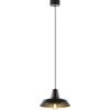 scandinavische_hanglamp_z_1.webp Clearance Straluma Scandinavische hanglamp zwart met goud 36 cm