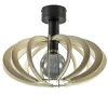 scandinavische_plafondlam_0.webp Best Straluma Scandinavische plafondlamp mat zwart met houten kap