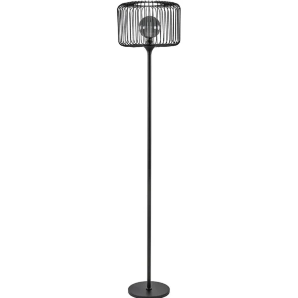 Sale Straluma Scandinavsiche vloerlamp zwart met draadkorf