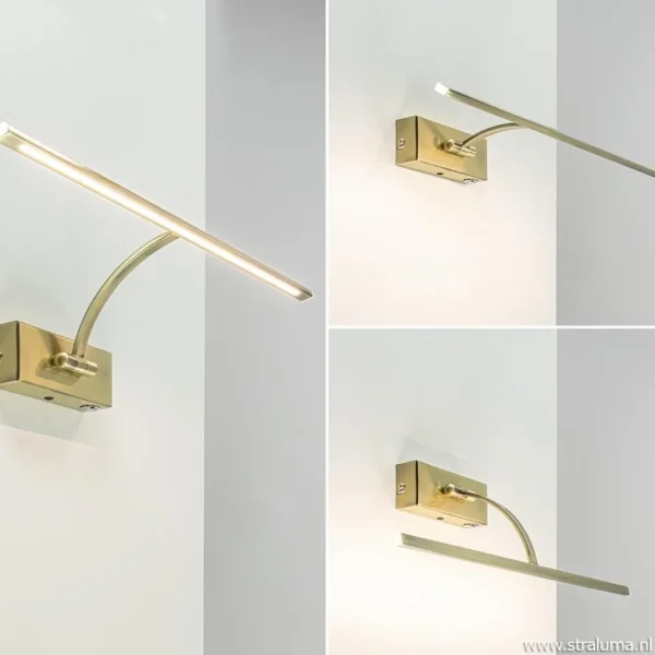 schilderij_wandlamp_brons_3.webp Best Straluma Schilderij wandlamp brons met dimbaar LED