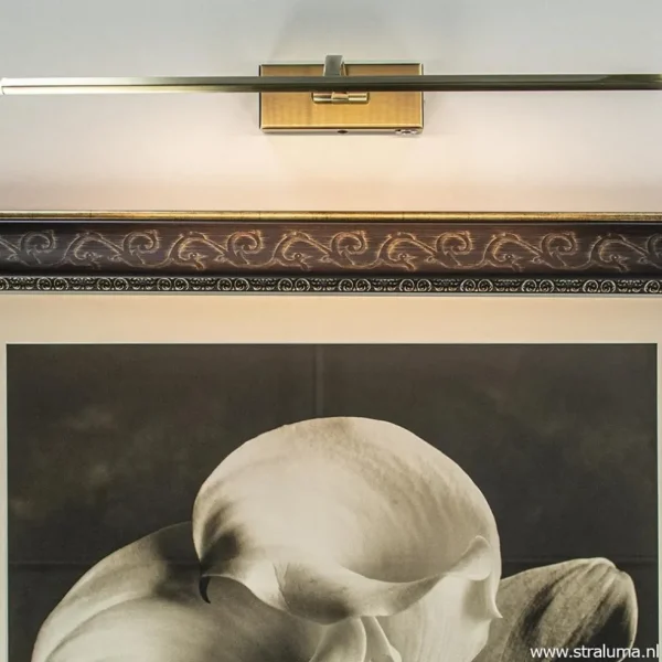 schilderij_wandlamp_brons_4.webp Best Straluma Schilderij wandlamp brons met dimbaar LED