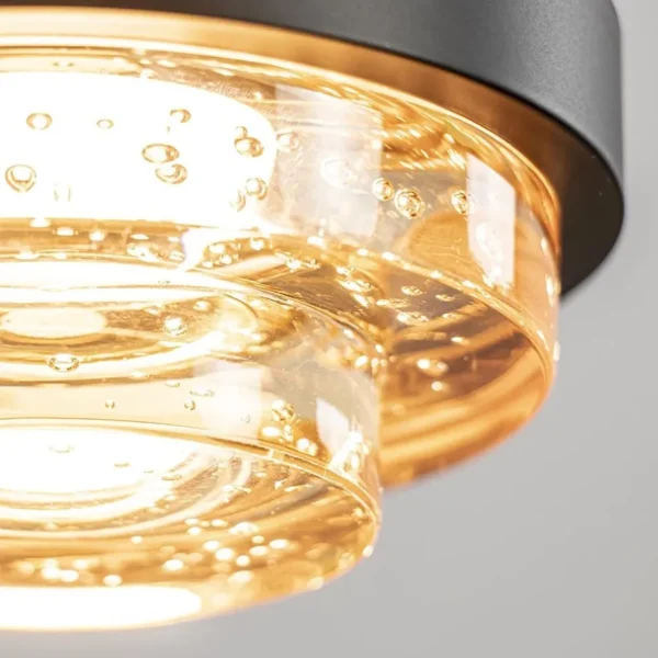 sfeervolle_lichts_hanglam_2.webp Store Straluma Sfeervolle 5-lichts hanglamp zwart/champagne inclusief LED
