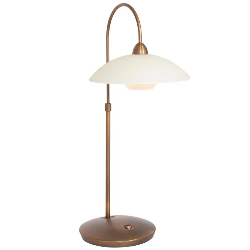 sfeervolle_tafellamp_bron_0.webp Fashion Straluma Sfeervolle tafellamp brons met creme glas klassiek