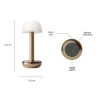 sfeervolle_tafellamp_goud_1.webp Store Straluma Sfeervolle tafellamp goud met frosted kapje op batterij