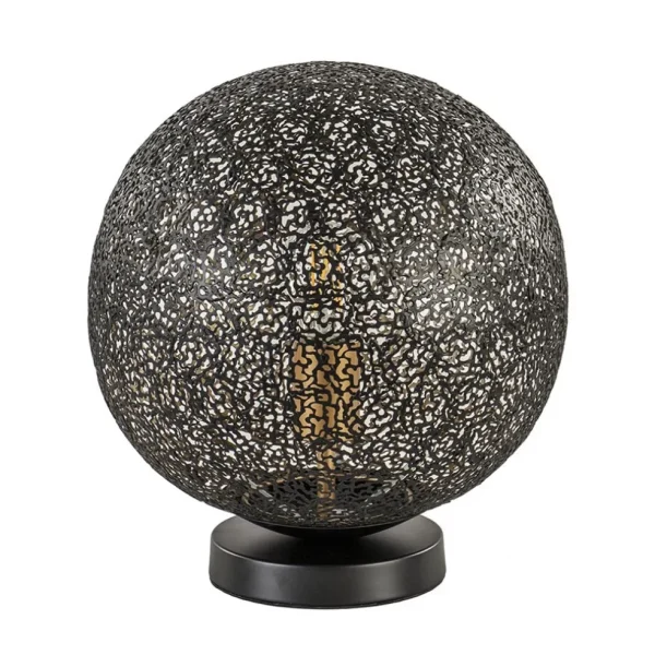 sfeervolle_tafellamp_zwar_0.webp Cheap Straluma Sfeervolle tafellamp zwart/goud rond
