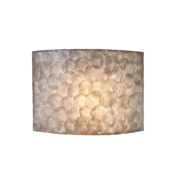 sfeervolle_wandlamp_creme_1.webp Outlet Straluma Sfeervolle wandlamp creme schelpen kamer