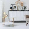 Cheap Straluma Sierlijke tafellamp goud met amber en smoke glas