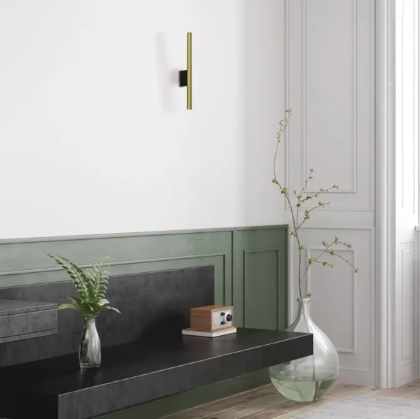 smalle_wandlamp_cilinder__4.webp Cheap Straluma Smalle wandlamp cilinder zwart met solid brass