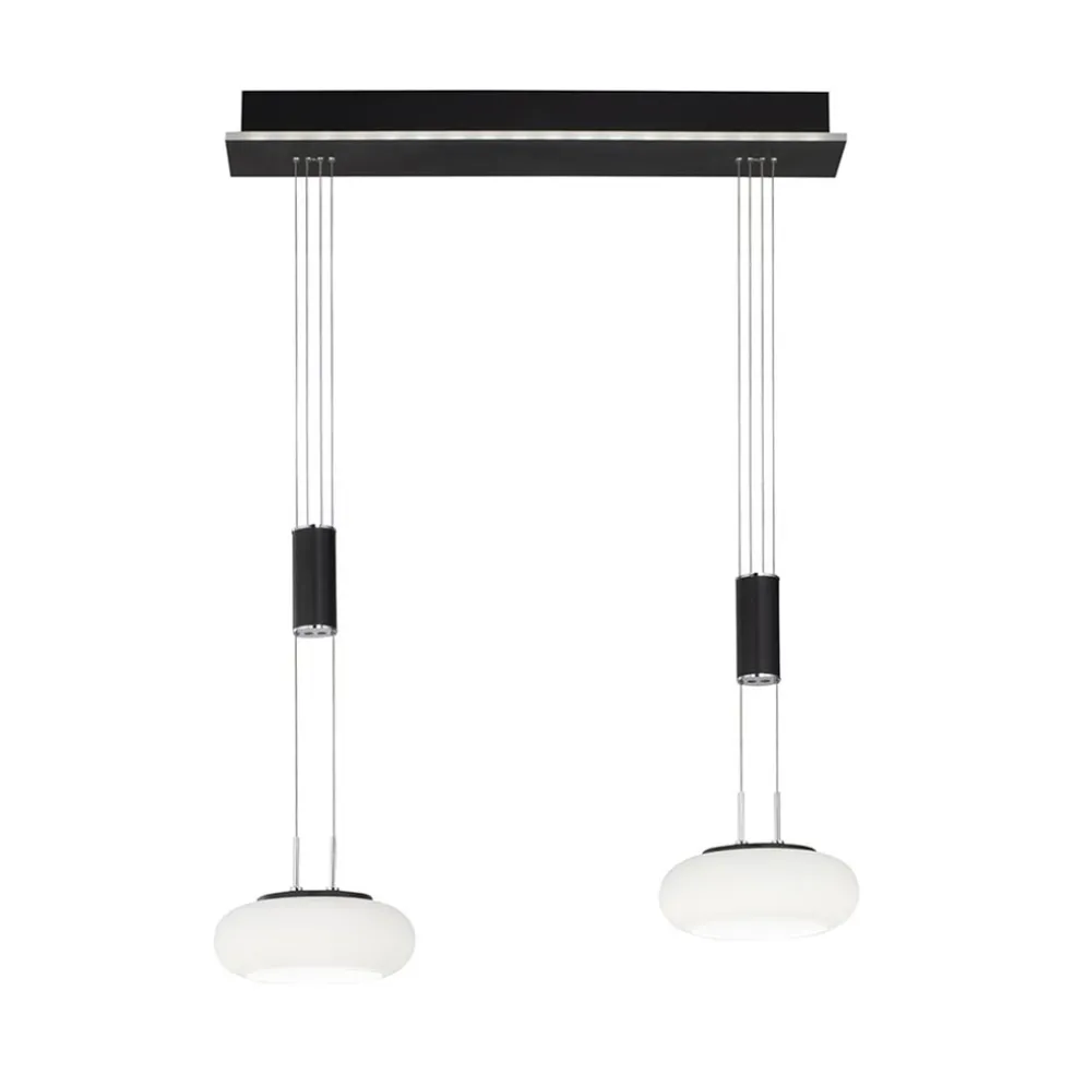 smart_hanglamp_lichts_mat_0.webp Fashion Straluma Smart hanglamp 2-lichts mat zwart met opaal glas dimbaar