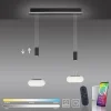 smart_hanglamp_lichts_mat_1.webp Fashion Straluma Smart hanglamp 2-lichts mat zwart met opaal glas dimbaar