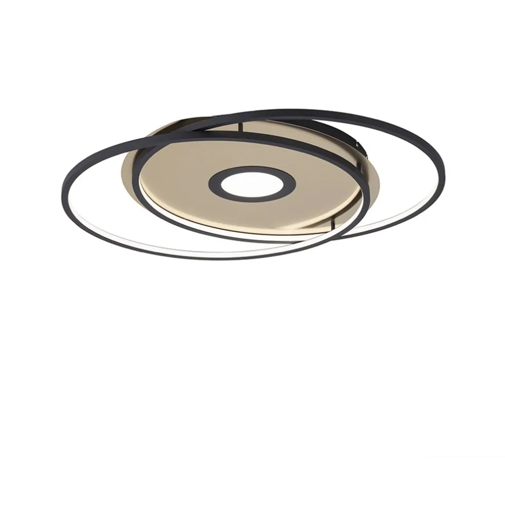 Store Straluma Smart plafondlamp goud met zwart dimbaar