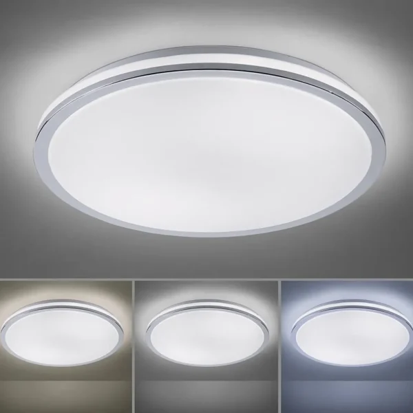 smart_plafondlamp_wit_met_2.webp Online Straluma Smart plafondlamp wit met chroom IP44