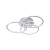 Cheap Straluma Smart plafondlamp 3x ringen nikkel inclusief LED