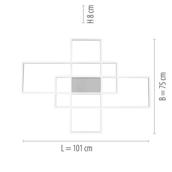 smart_plafondwandlamp_rec_3.webp Best Straluma Smart plafond/wandlamp rechthoeken inclusief remote
