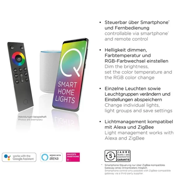 Best Straluma Smart vloerlamp 2-lichts aluminium