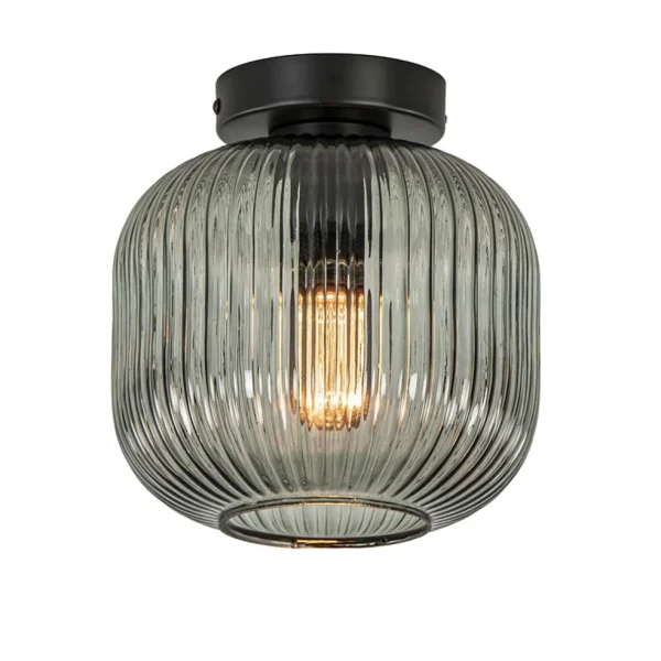 smoke_glazen_plafondlamp__1.webp Online Straluma Smoke glazen plafondlamp met zwarte bevestiging