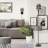 smoke_glazen_wandlamp_met_4.webp Clearance Straluma Smoke glazen wandlamp met zwart inclusief snoer