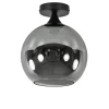 smoketitanium_plafondlamp_0.webp Best Sale Straluma Smoke/titanium plafondlamp 25 cm met zwart