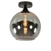 smoketitanium_plafondlamp_1.webp Best Sale Straluma Smoke/titanium plafondlamp 25 cm met zwart