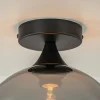 smoketitanium_plafondlamp_2.webp Best Sale Straluma Smoke/titanium plafondlamp 25 cm met zwart
